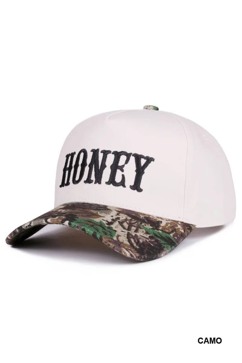 Honey Two-Tone Canvas Cotton Hat