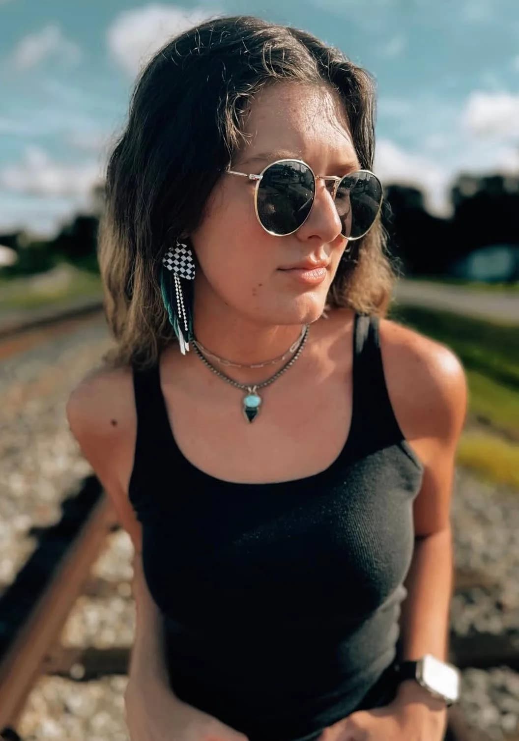 Checked Out Fringe | Red White and Blue