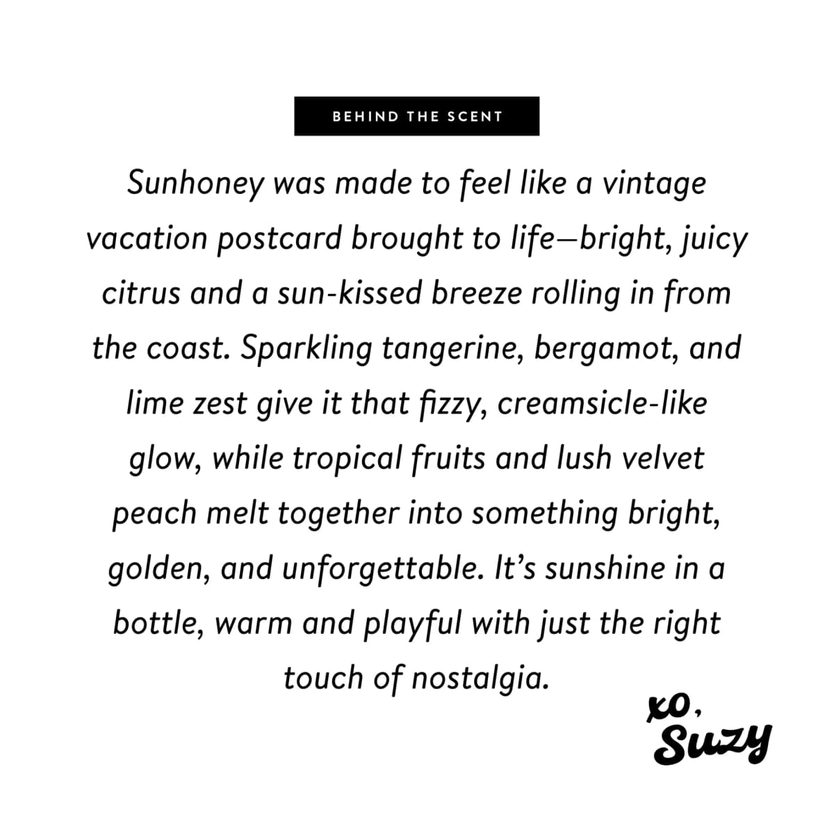 New* Sunhoney Perfume Nontoxic Eau De Parfum by West Clay Co