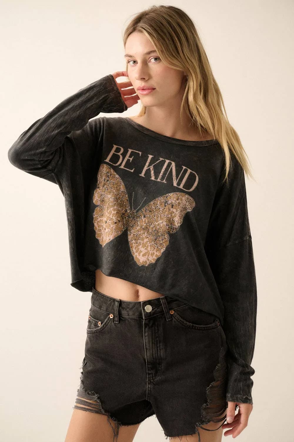 Be Kind Mineral Wash Graphic Tee