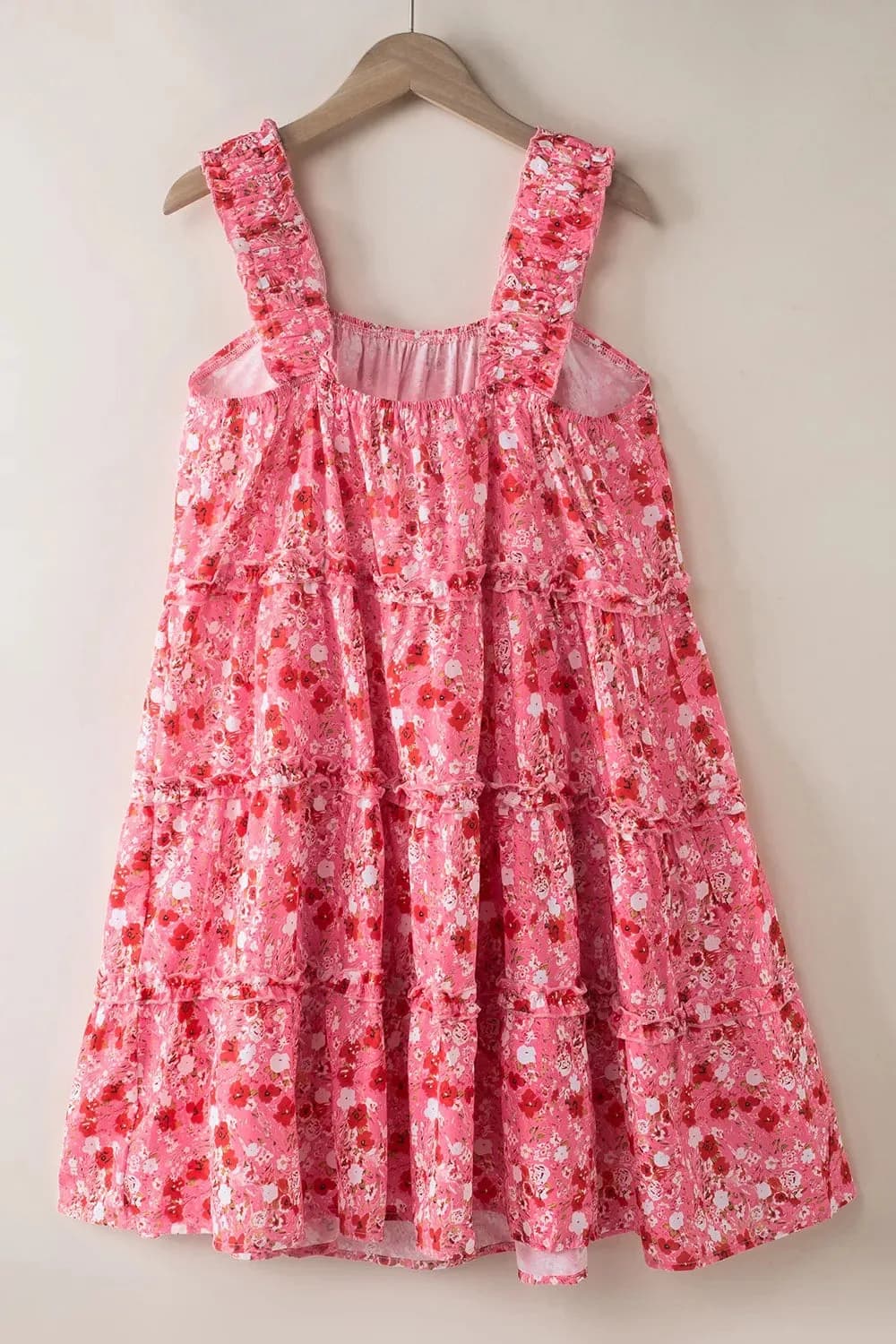 Floral Print Ruffle Tiered Mini Dress