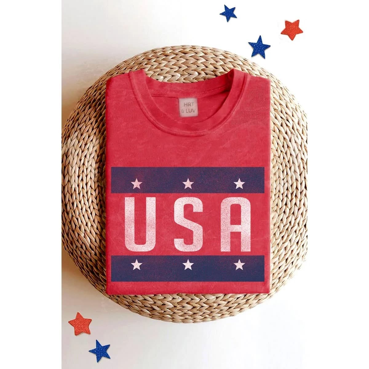 USA STAR MINERAL GRAPHIC TEE