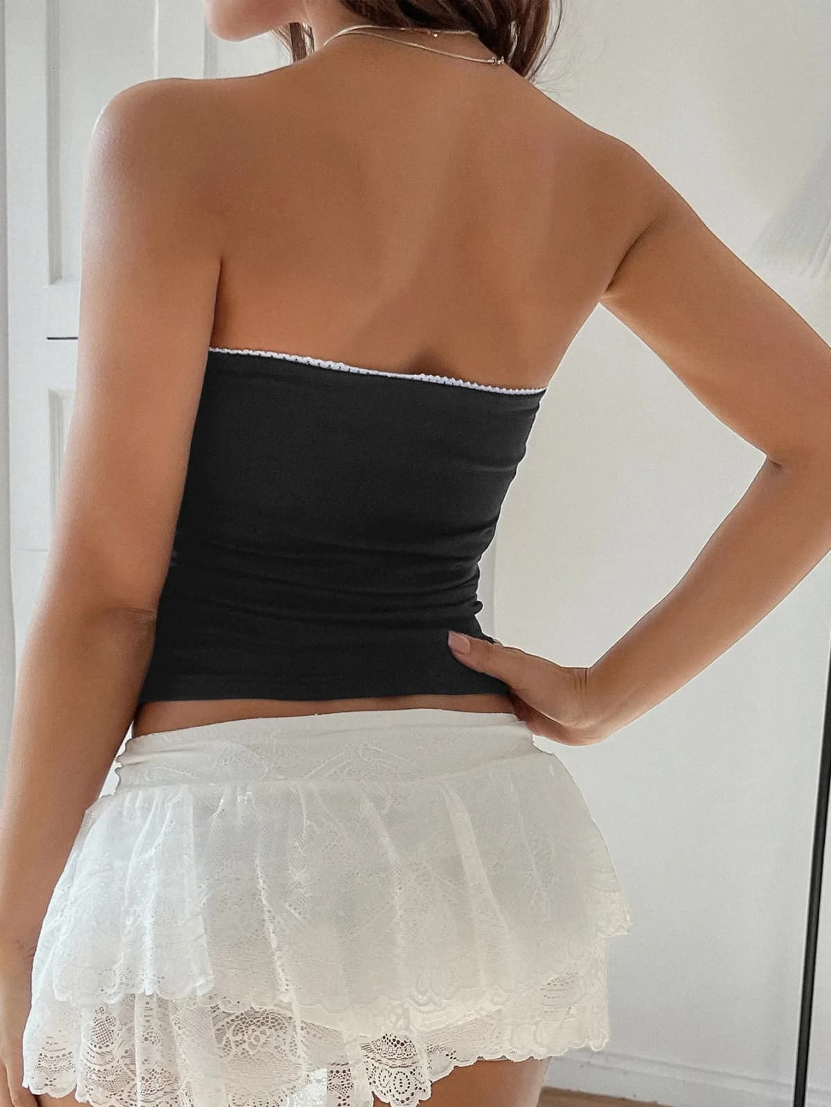 Bow Detail Tube Top in Multiple Colors