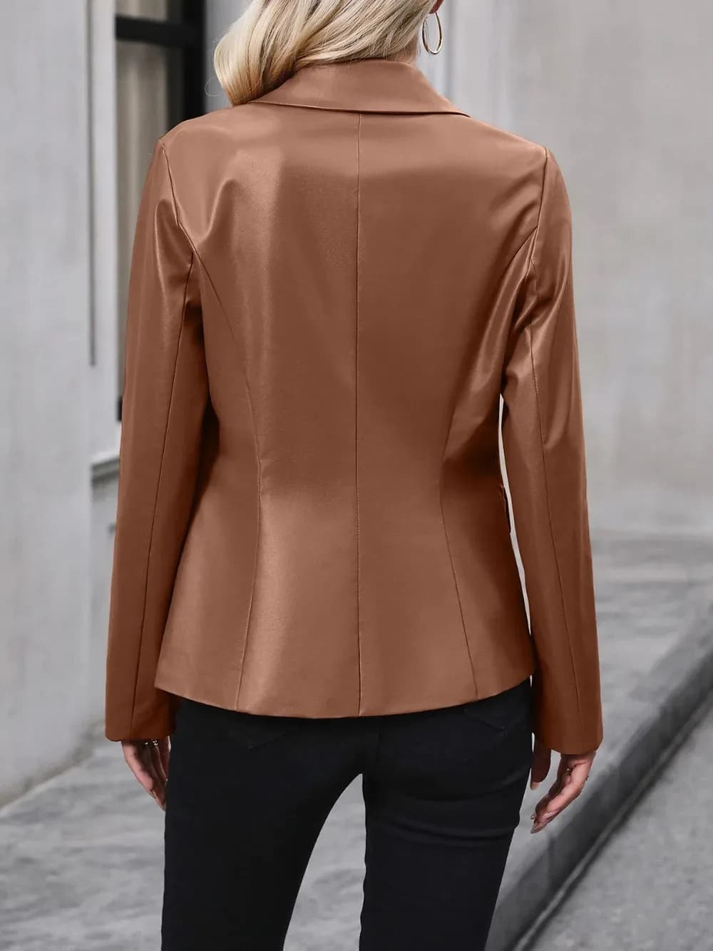 Ivy Lane Button Up Collared Neck Blazer in Multiple Colors