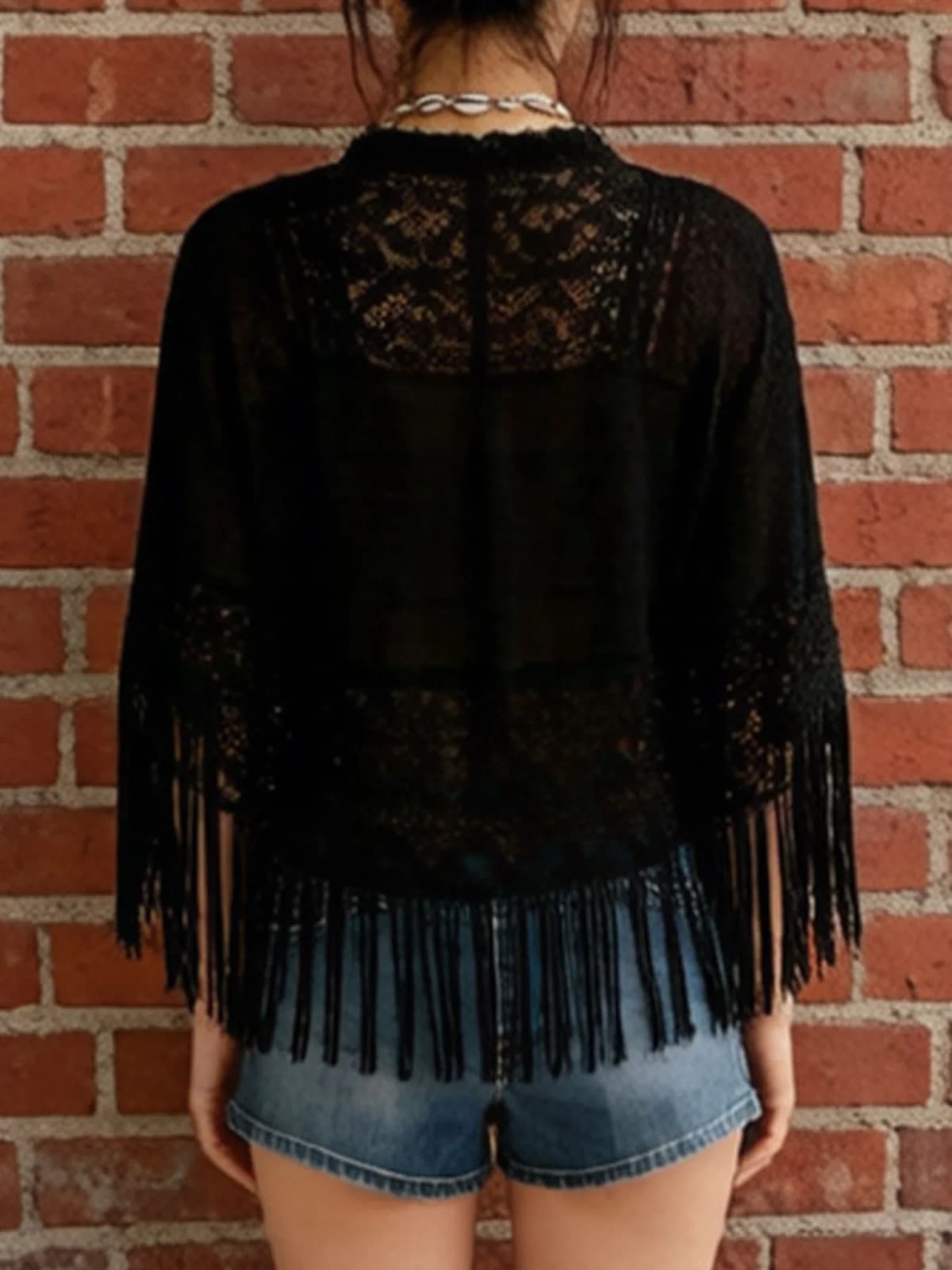 Lace Fringe Cover-Up