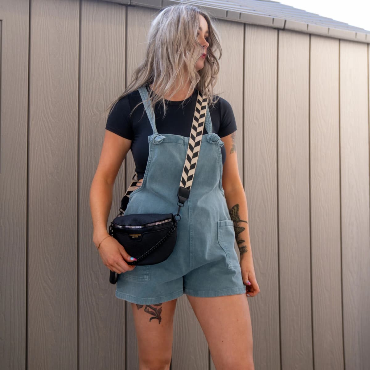 Washed Knot Strap Zenana Romper Zenana (Teal)