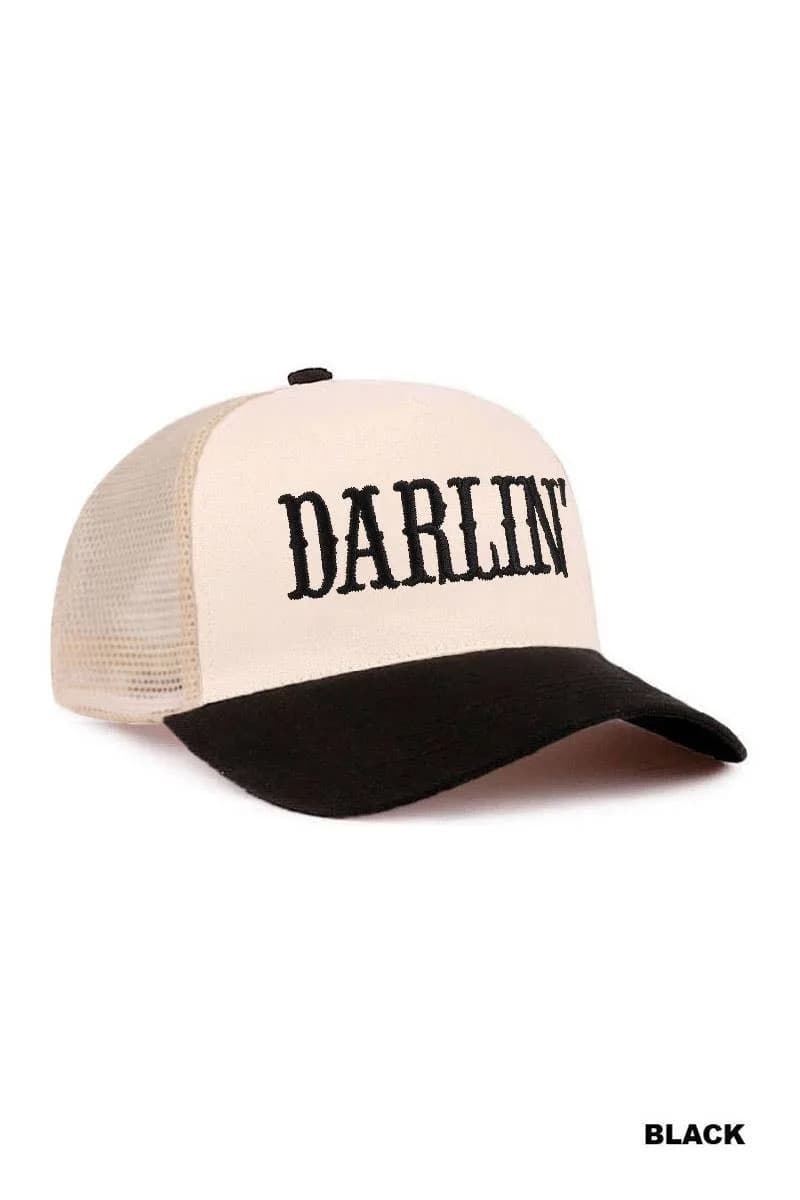 Darlin Two Tone Mesh Snapback Hat
