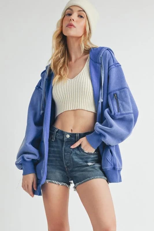 Fiori Hoodie Jacket Multiple Colors