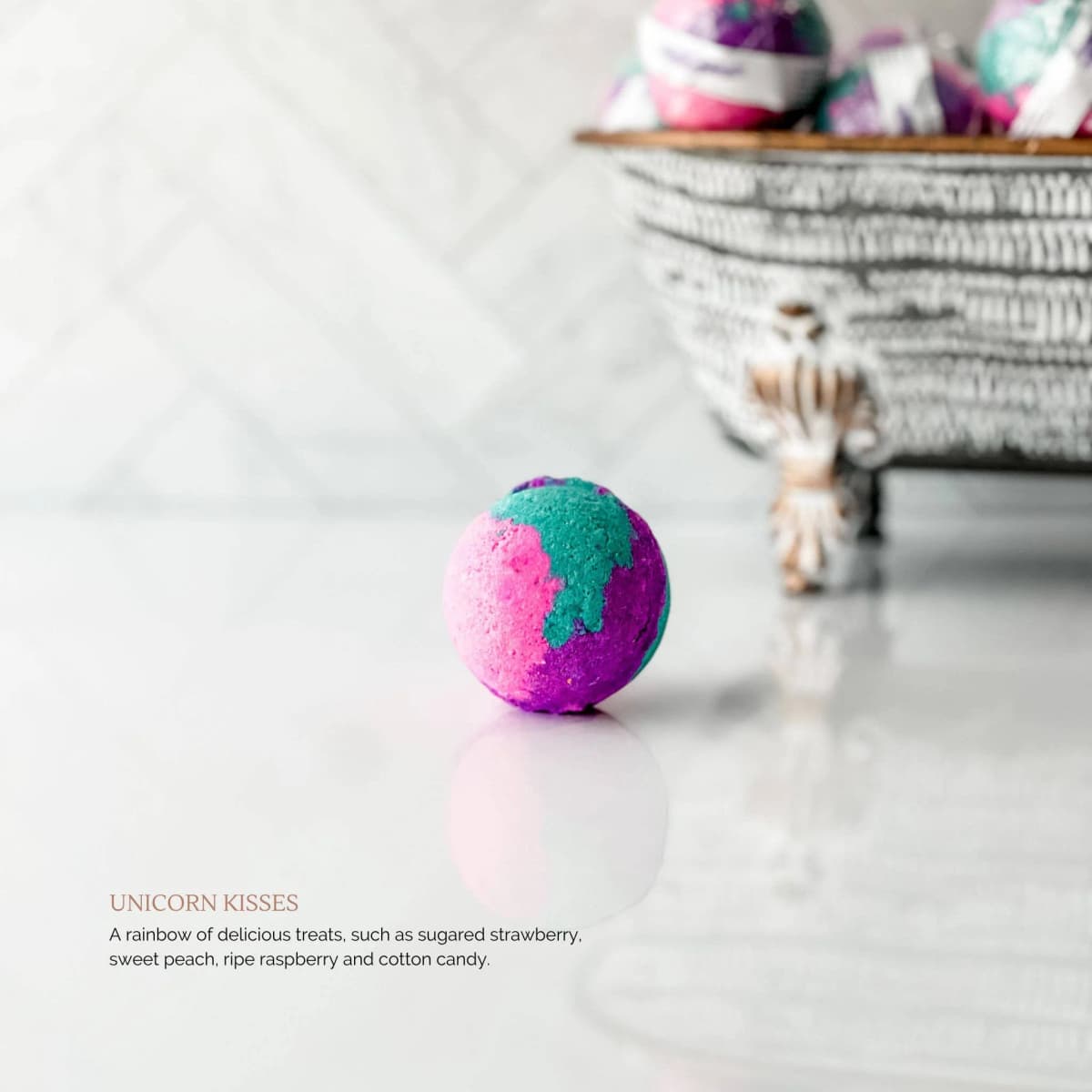 Bath Bombs Moisturizing Aromatic Bath Experience (Unicorn Kisses)