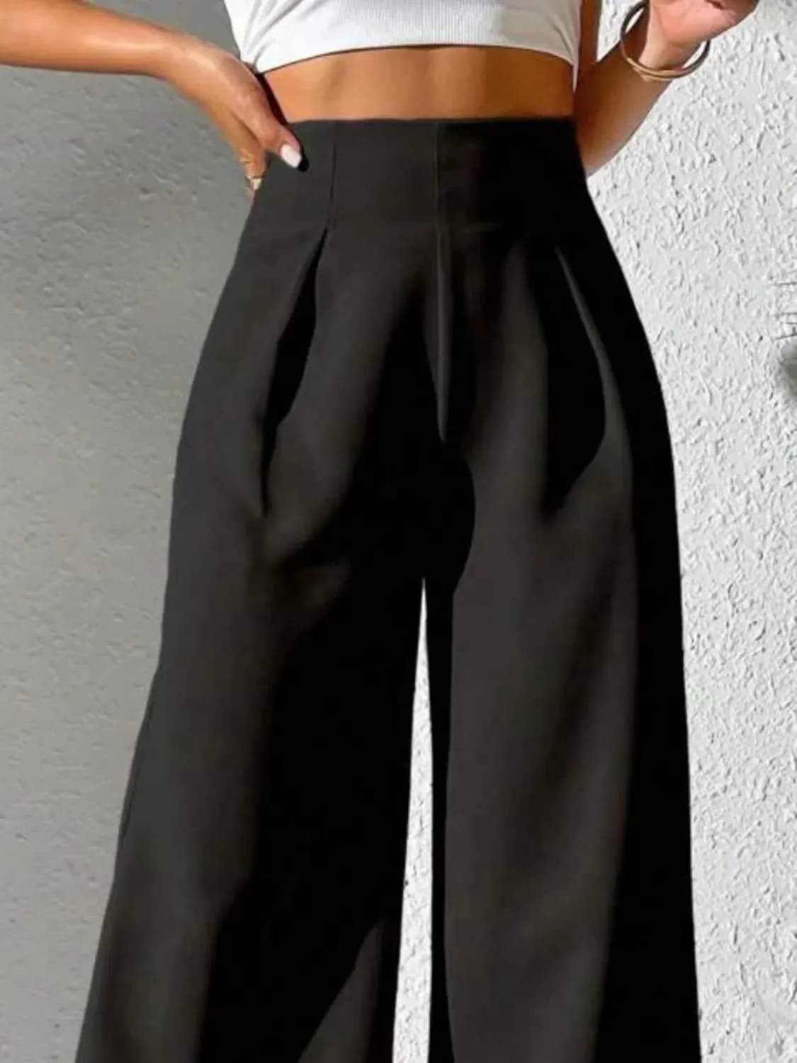 Wide Leg High Waist Pants in Multiple Colors
