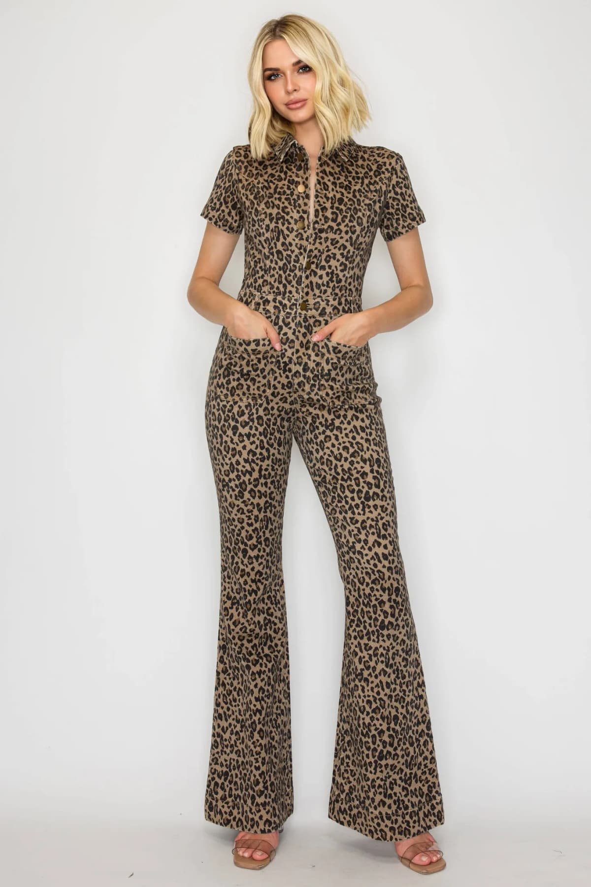 Animal Print Stretch Jumpsuit by WFFS