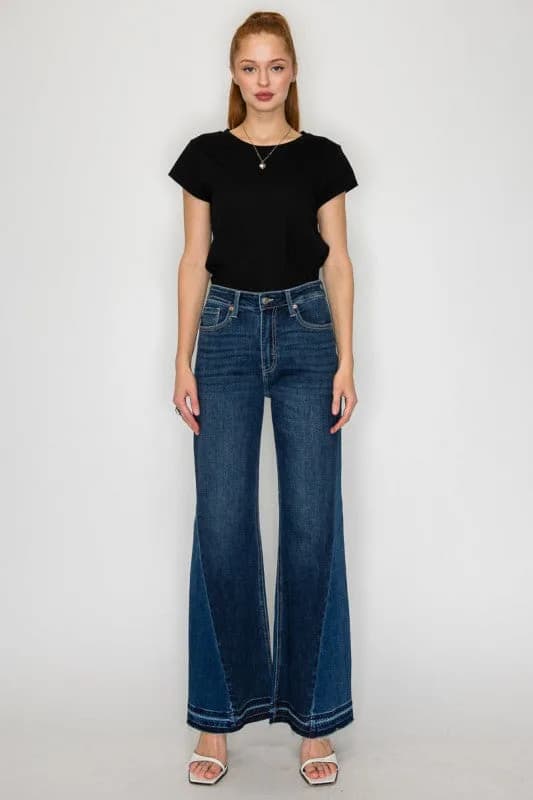 AT2005WDM - HIGH RISE FLARE JEANS
