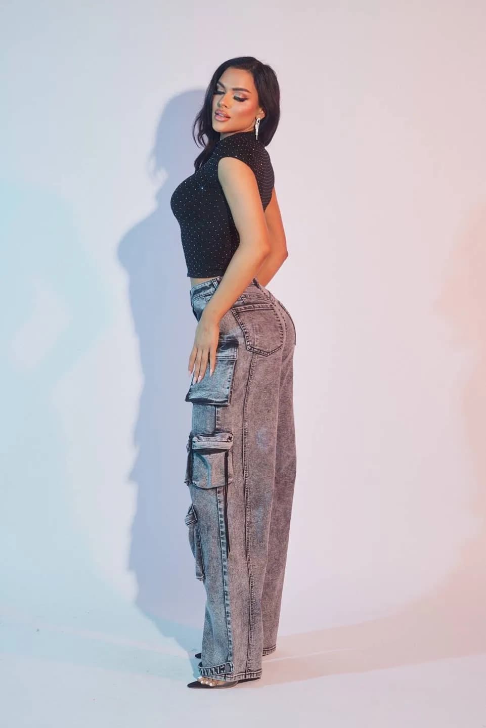 Best Seller Denim Cargo Jeans by WFFS