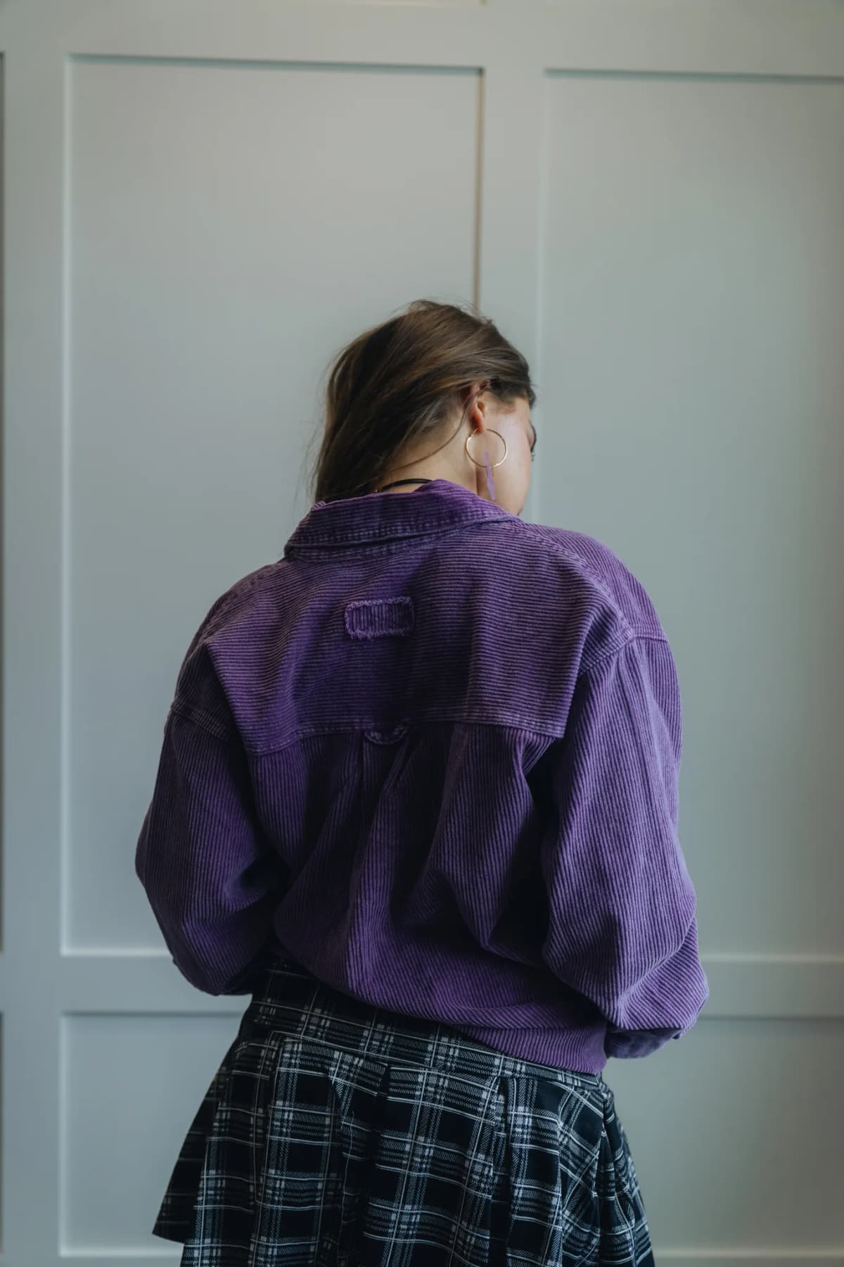 Washed Corduroy Oversized Fall Winter Shacket La Miel