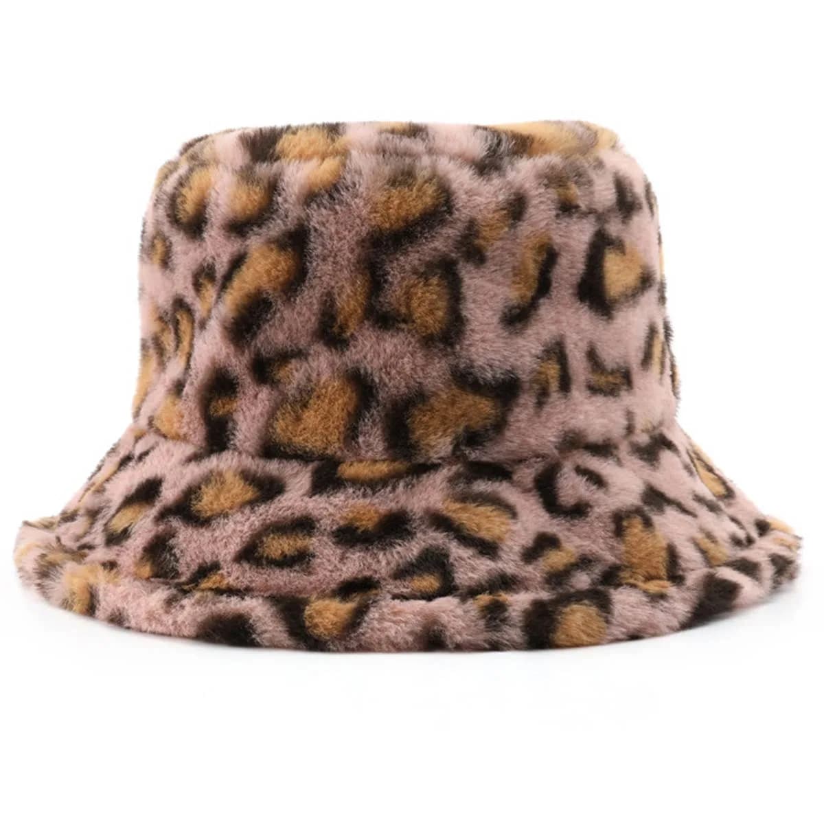 Leopard Print Bucket Hat (Pink)
