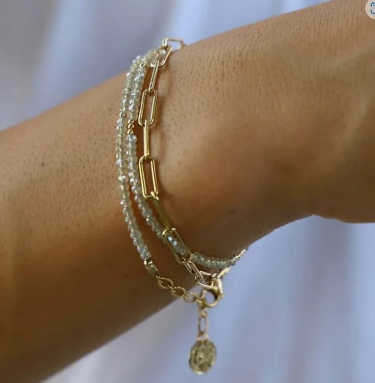 Smooth Paperclip Chain Bracelet