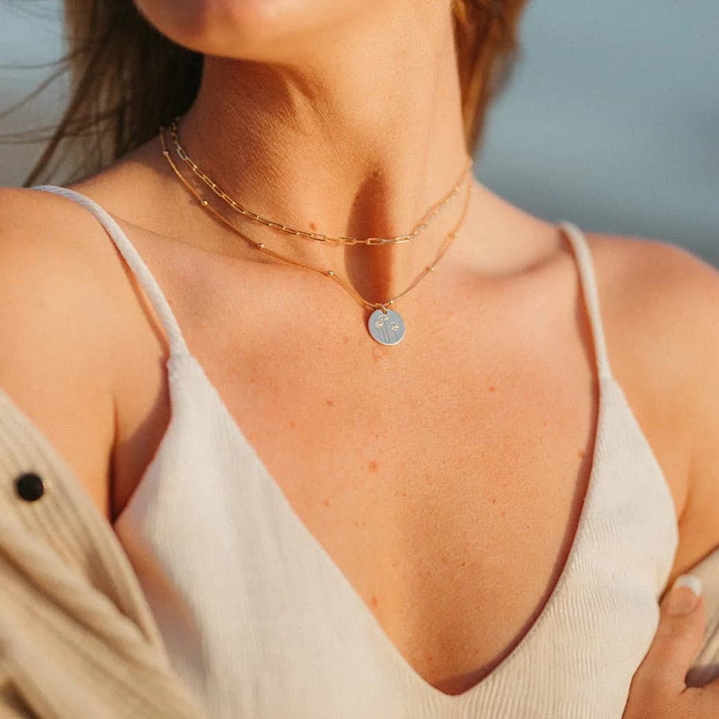 Madeline Gold Filled Paperclip Necklace by Mauve