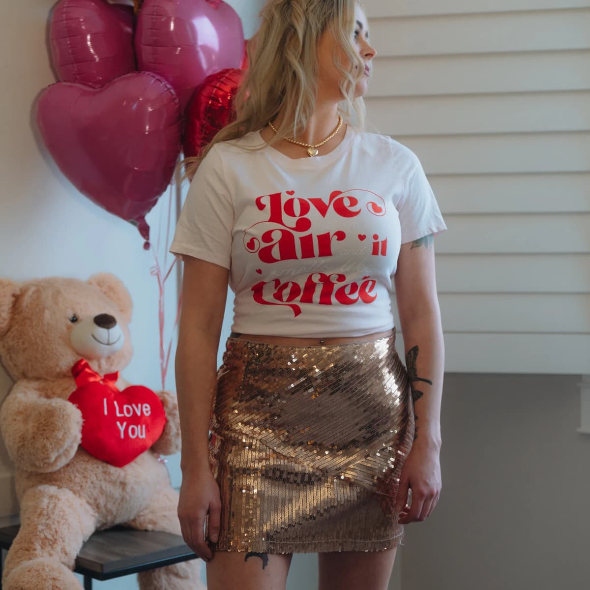 Holiday Sequin Mini Skirt by Kori