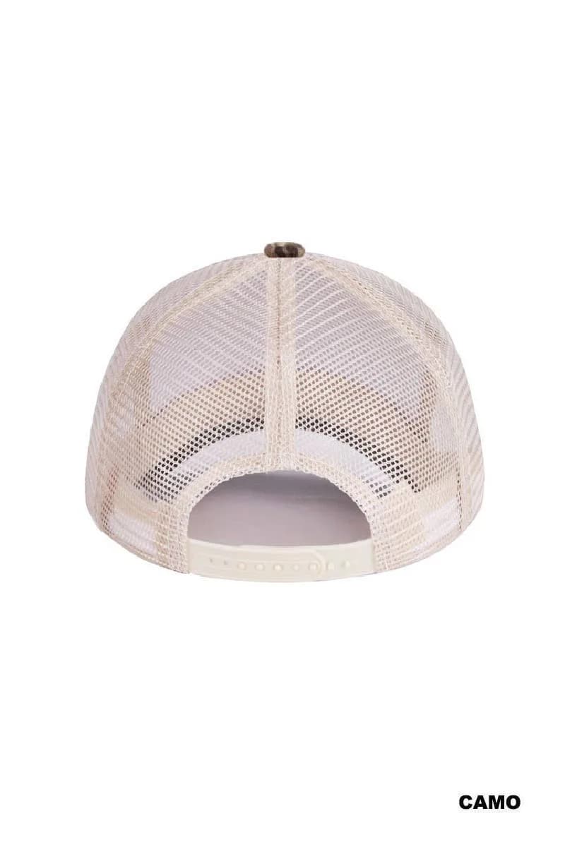 Darlin Two Tone Mesh Snapback Hat