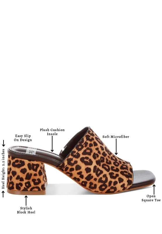 Carmila Square Toe Block Heels