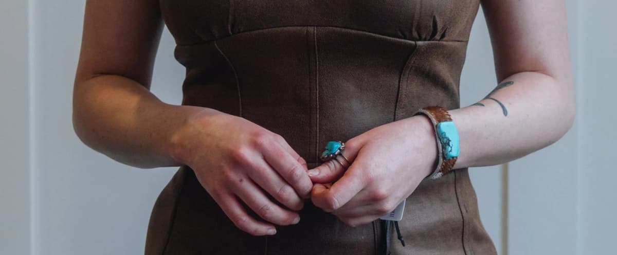 Blue Turquoise Ring Set in Antique Copper The Jewelry Junkie