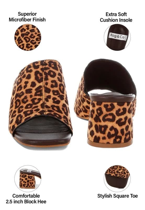 Carmila Square Toe Block Heels