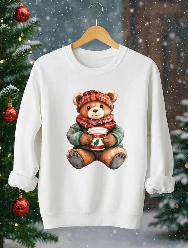 Cozy Holiday Bear Sweatshirt