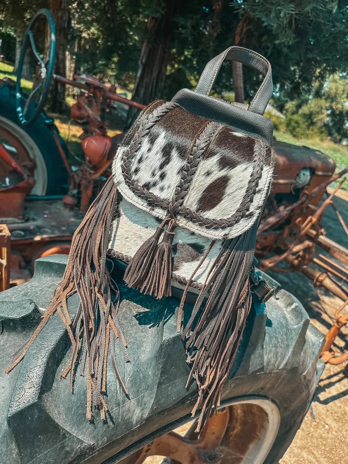 The Jackson Cowhide Backpack by Haute Southern Hyde