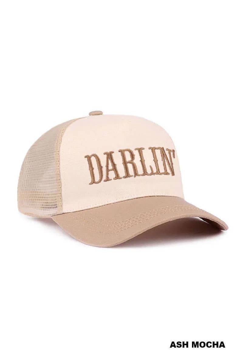 Darlin Two Tone Mesh Snapback Hat