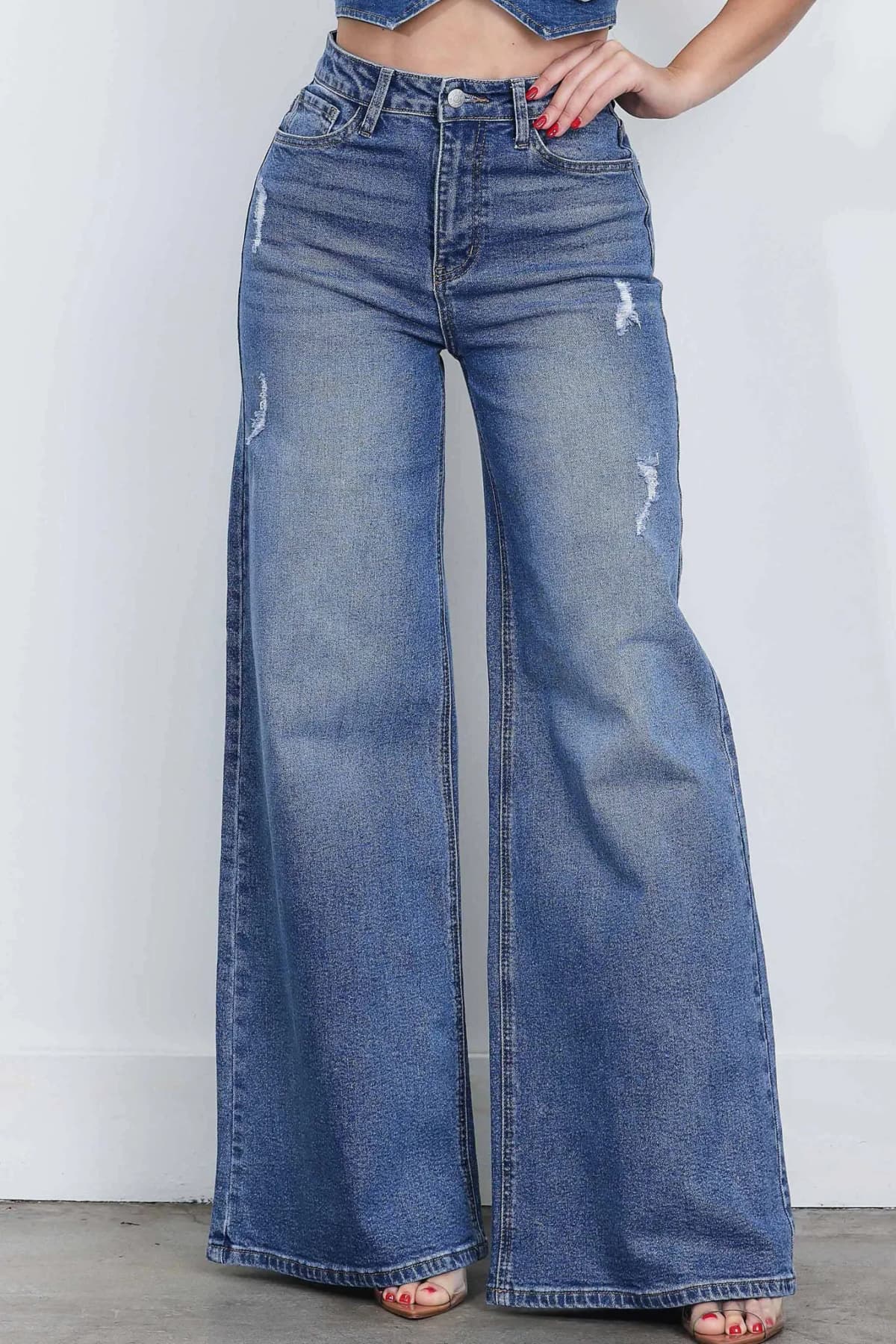 High Rise Extra Wide Leg Jeans
