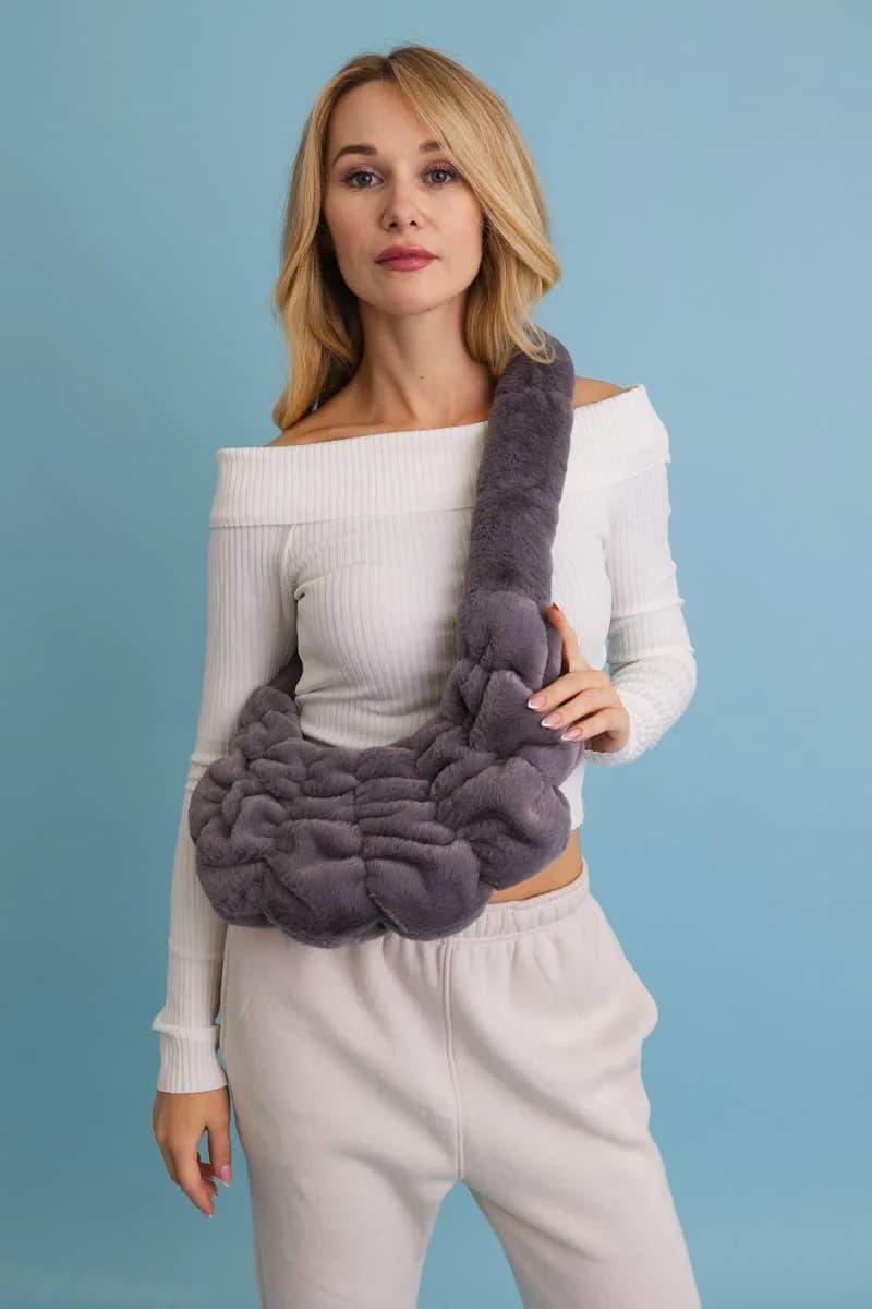 Plush Cloud Knit Cross Body Bag ⛅️