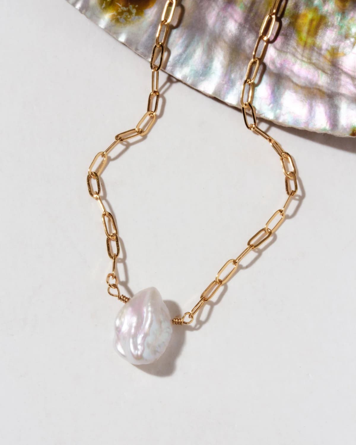 Luna Norte Keshi Pearl Modern Muse - Gold