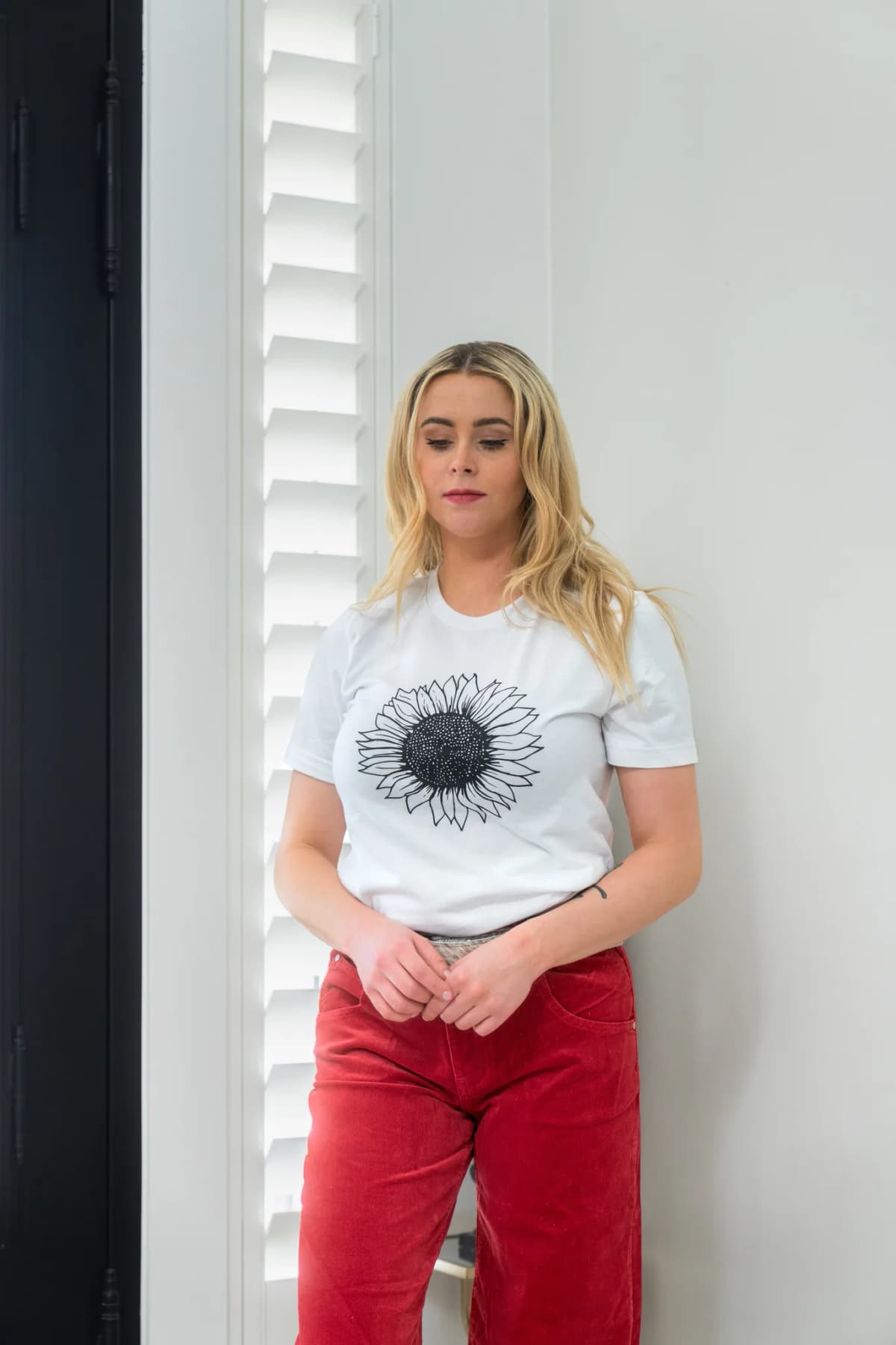 Sunflower Shirt Humm & Willow (White)