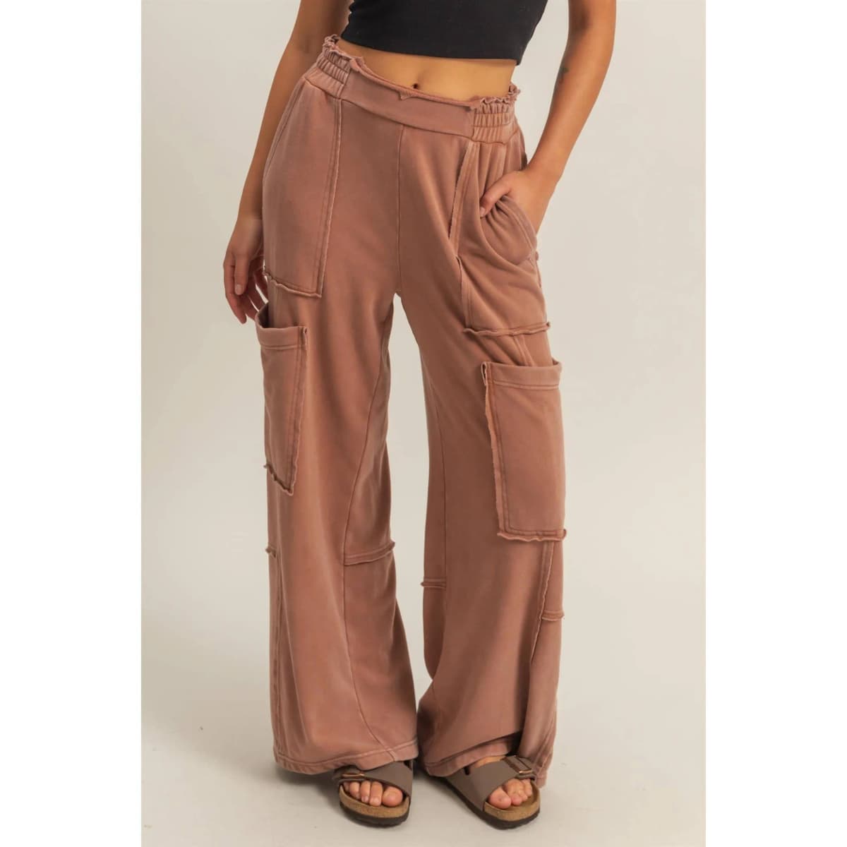 Chestnut Oversized Utility Sweatpants