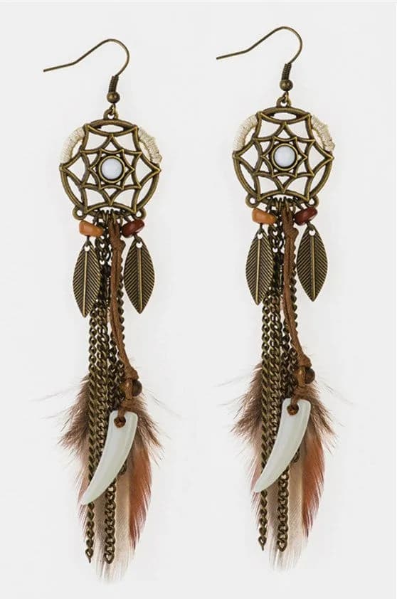 Dreamcatcher Boho Earrings The Jewelry Junkie