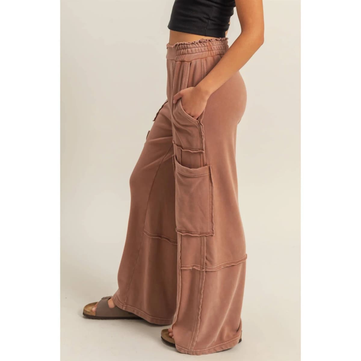 Chestnut Oversized Utility Sweatpants