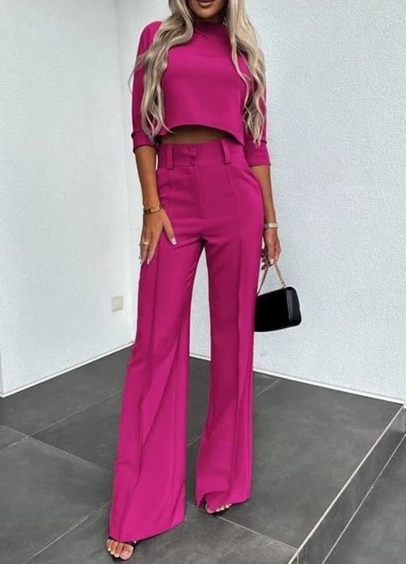 Two Piece Pant Set Workin Babe