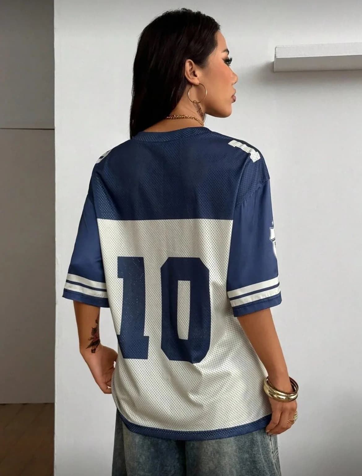01 Red or Blue Mesh Trim Top Jersey