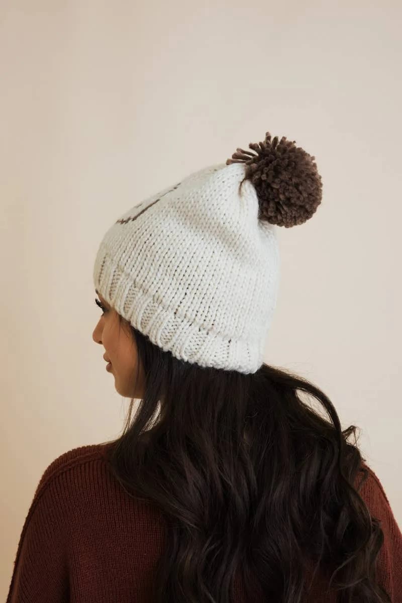 Snuggle & Happy Cheer Up Pom Beanie