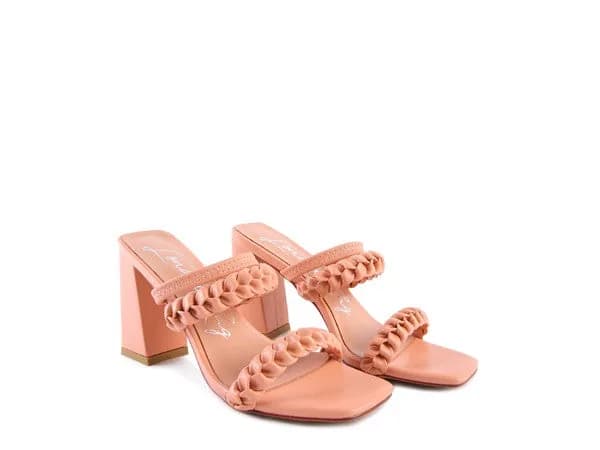 Arnie Braided Straps Block Heeled Sandals