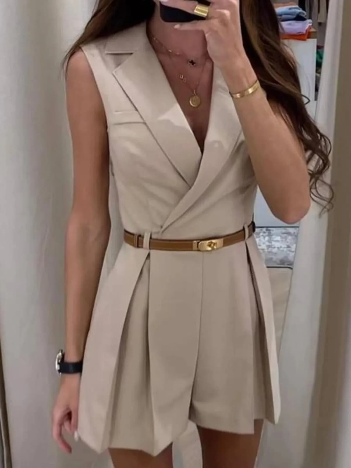 Solid Sleeveless Surplice Romper in Multiple Colors