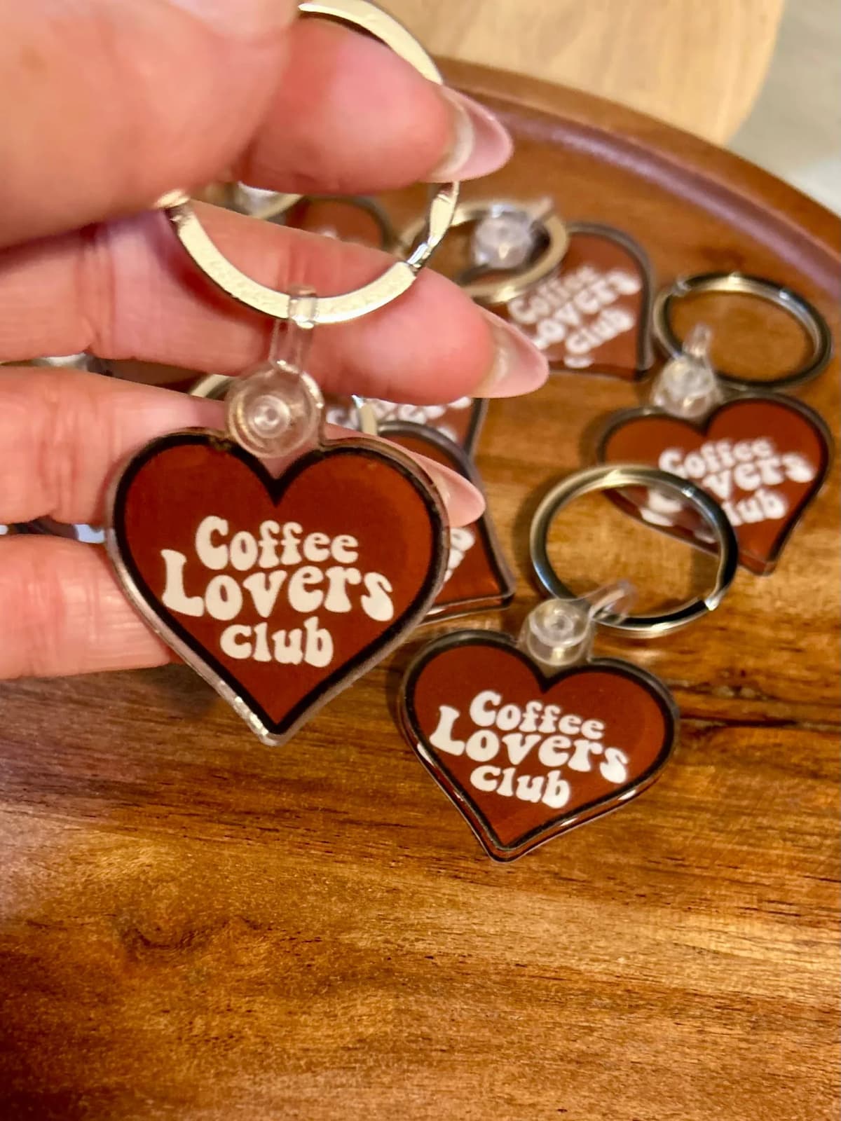 Coffee lovers club keychain black