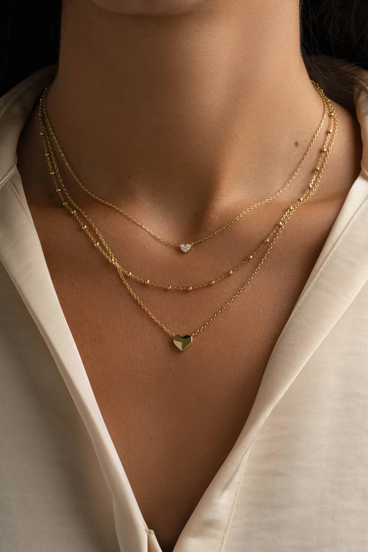 Tiny Heart Necklace by Sami Jewels