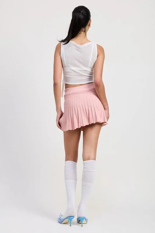 PLEATED MINI SKIRT