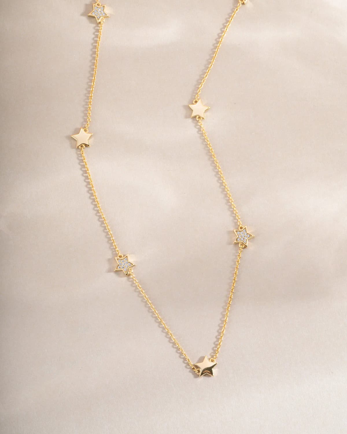 CZ Star Collar Necklace by Sami Jewels