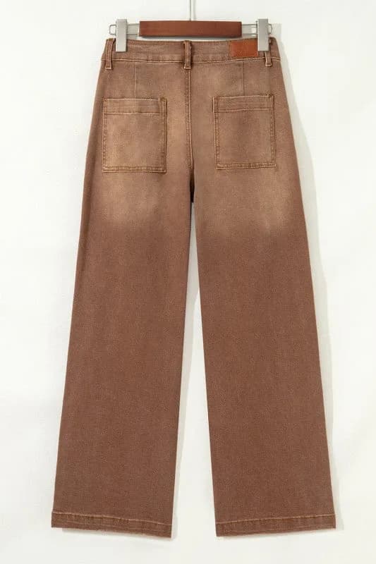 Denim Patch Pocket Shift Jeans
