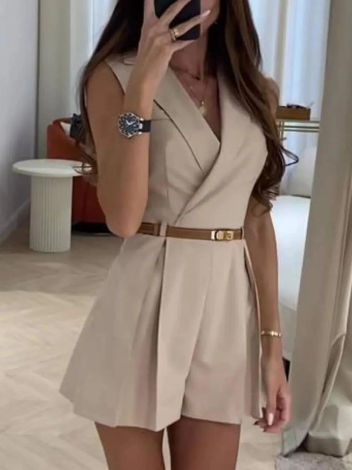 Solid Sleeveless Surplice Romper in Multiple Colors