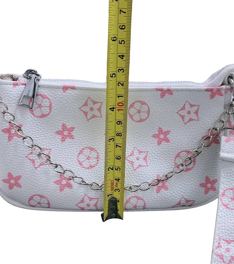 Black Star Printed Crossbody Purse