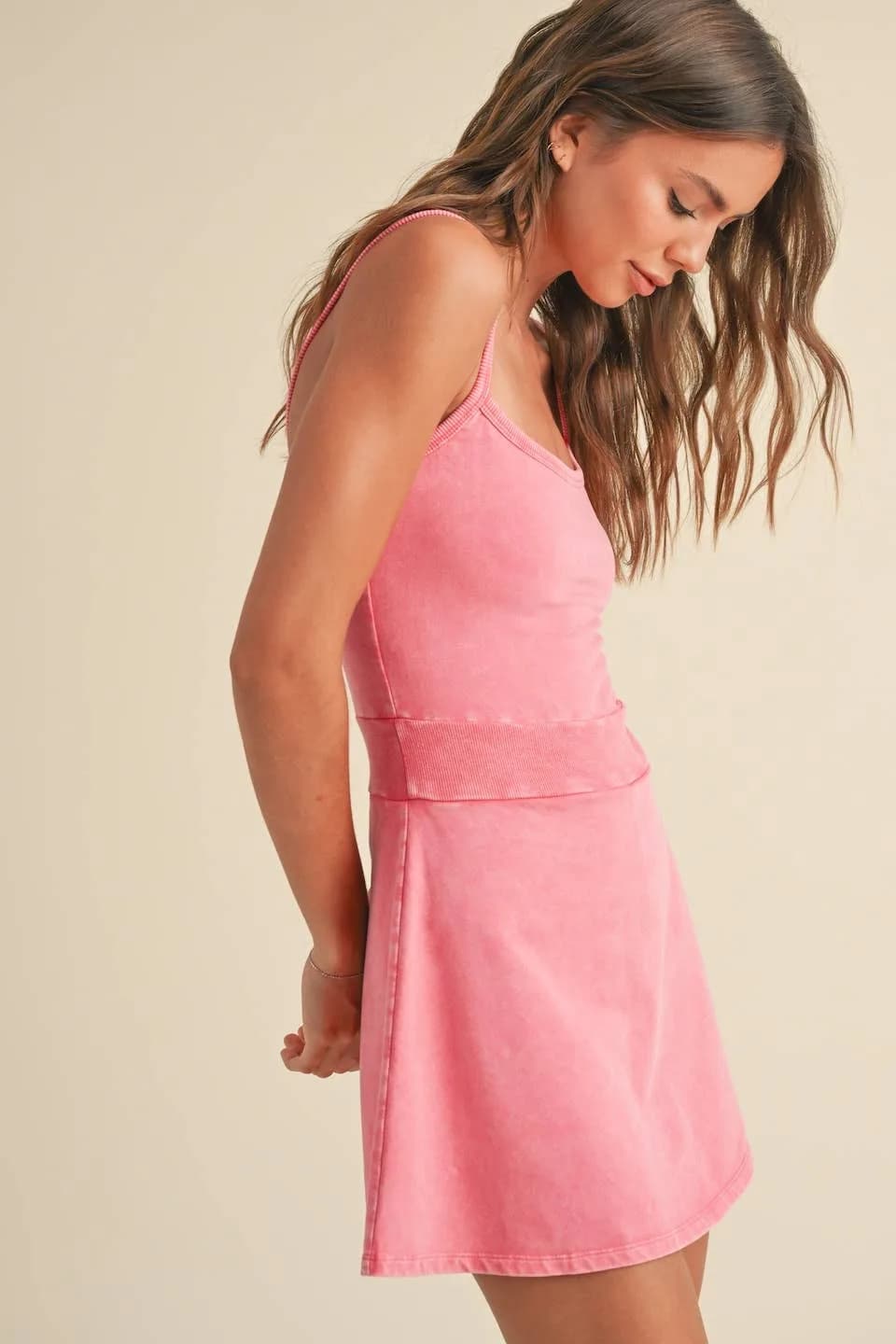 Kimberly C Mineral Wash Cami Mini Dress