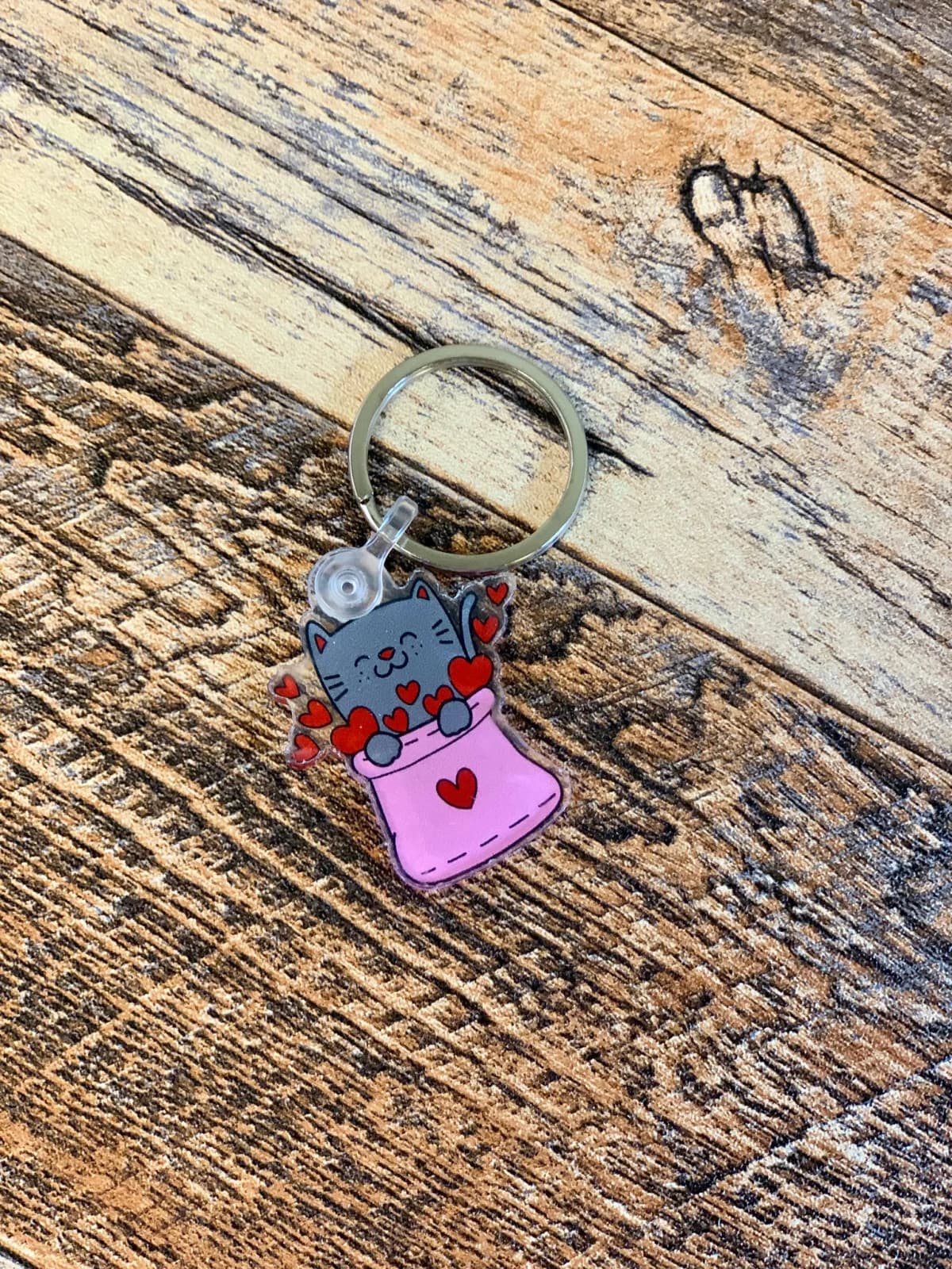 Cat Love Keychain
